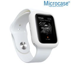 Microcase Apple Watch SE 44mm Candy Color Seri Kılıf Beyaz MC1403