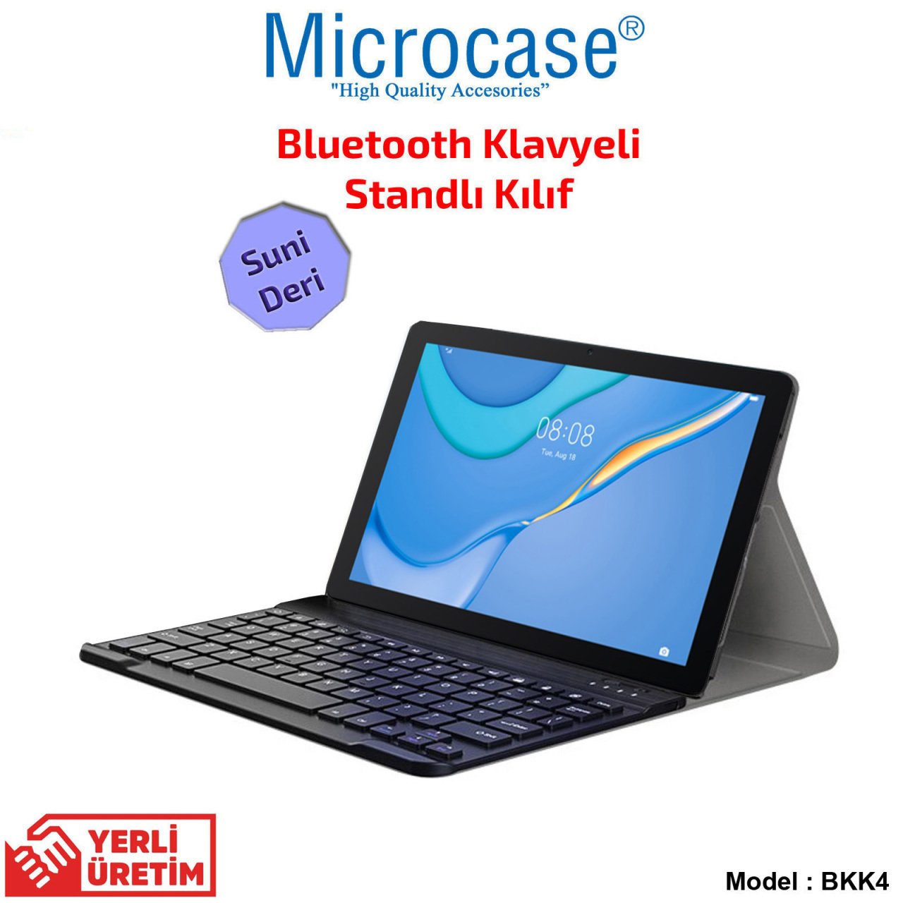 Microcase Huawei Matepad T10 9.7 inch Bluetooth Klavyeli Standlı Kılıf - BKK4