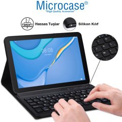 Microcase Huawei Matepad T10 9.7 inch Bluetooth Klavyeli Standlı Kılıf - BKK4