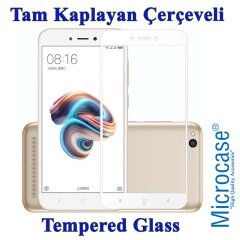Redmi 5A 5.0 inch Tam Kaplayan Çerçeveli Tempered EkranKoruma-BEY