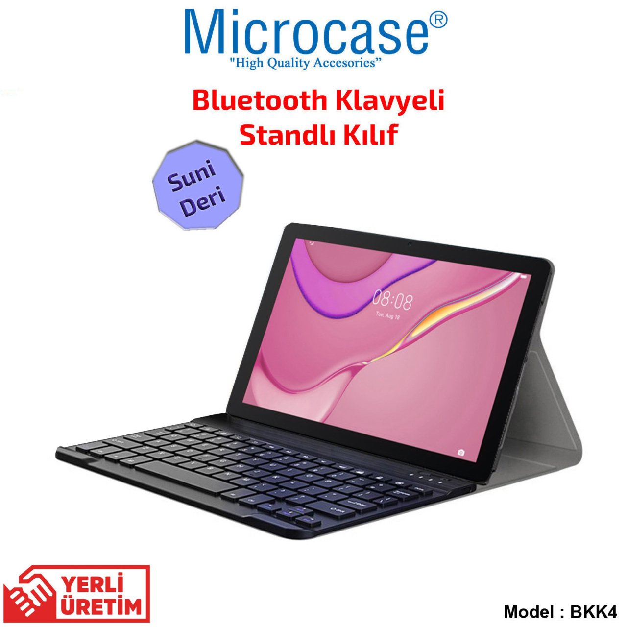 Microcase Huawei Matepad T10S 10.1 inch Bluetooth Klavyeli Standlı Kılıf - BKK4