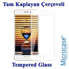 Microcase Meizu Pro 7 Tam Kaplayan Çerçeveli Tempered Cam Koruma