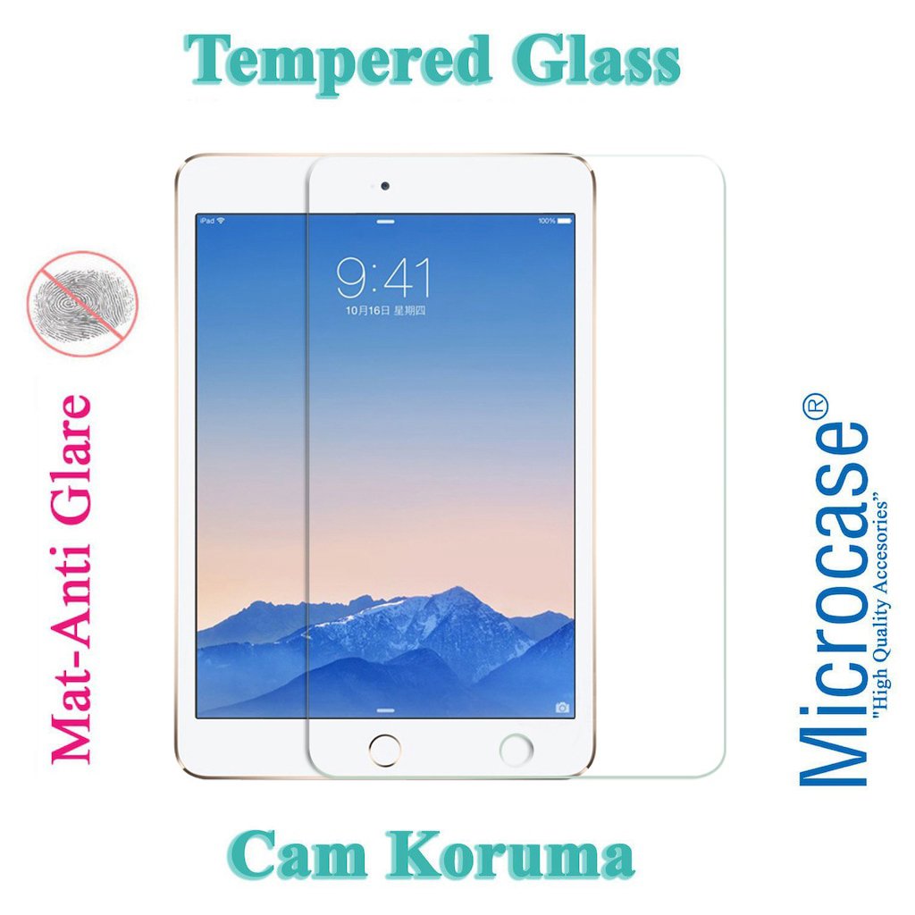 Microcase iPad Pro 9.7 Tempered Glass Cam Koruma - MAT