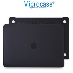 Microcase Macbook Pro 16 inch A2141 A2142 Shell Rubber Kapak Kılıf - Siyah