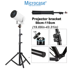 Microcase Taşınabilir Projeksiyon Cihazı Vb 1/4 Vida Girişli 2.1 mt Eğim ve Açı Ayarlamalı Tripod - AL5173