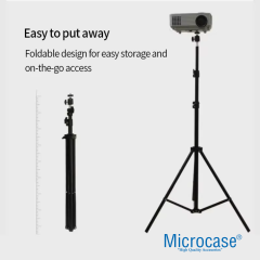 Microcase Taşınabilir Projeksiyon Cihazı Vb 1/4 Vida Girişli 2.1 mt Eğim ve Açı Ayarlamalı Tripod - AL5173