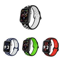 Microcase Apple Watch Series 10 42mm için Delikli Silikon Kordon Kayış - KY42