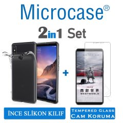 Microcase Xiaomi Mi Max 3 İnce 0.2 mm Soft Silikon Kılıf + CAM