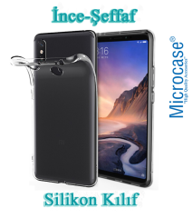 Microcase Xiaomi Mi Max 3 İnce 0.2 mm Soft Silikon Kılıf + CAM