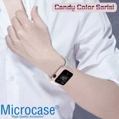 Microcase Apple Watch SE 44mm Candy Color Seri Kılıf Pembe MC1403