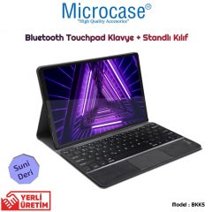 Microcase Lenovo Tab M10 TB-X306F 10.1 inch Bluetooth Touchpad Klavye + Standlı Kılıf - BKK5