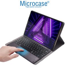 Microcase Lenovo Tab M10 TB-X306F 10.1 inch Bluetooth Touchpad Klavye + Standlı Kılıf - BKK5