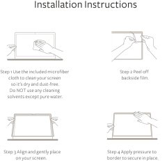 Microcase Macbook Pro 16 A2141 A2142 Frame Tam Kaplayan Ekran Koruyucu - Siyah
