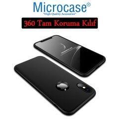 Microcase iPhone X - XS Tam Koruma 360 Derece Kılıf + NANO