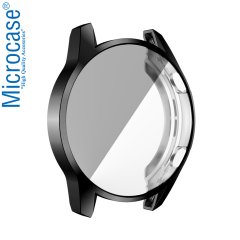 Microcase Huawei Watch GT2 46 mm Önü Kapalı Tasarım Silikon Kılıf - Siyah