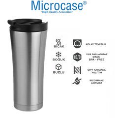 Microcase Paslanmaz Çelik 500 ml 6 Saat Sıcak Soğuk Tutan Çay Kahve Su Termosu - AL3677