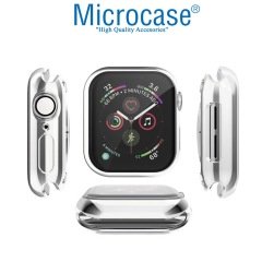 Microcase Apple Watch Seri 6 44 mm Shine Serisi Kılıf - Gümüş