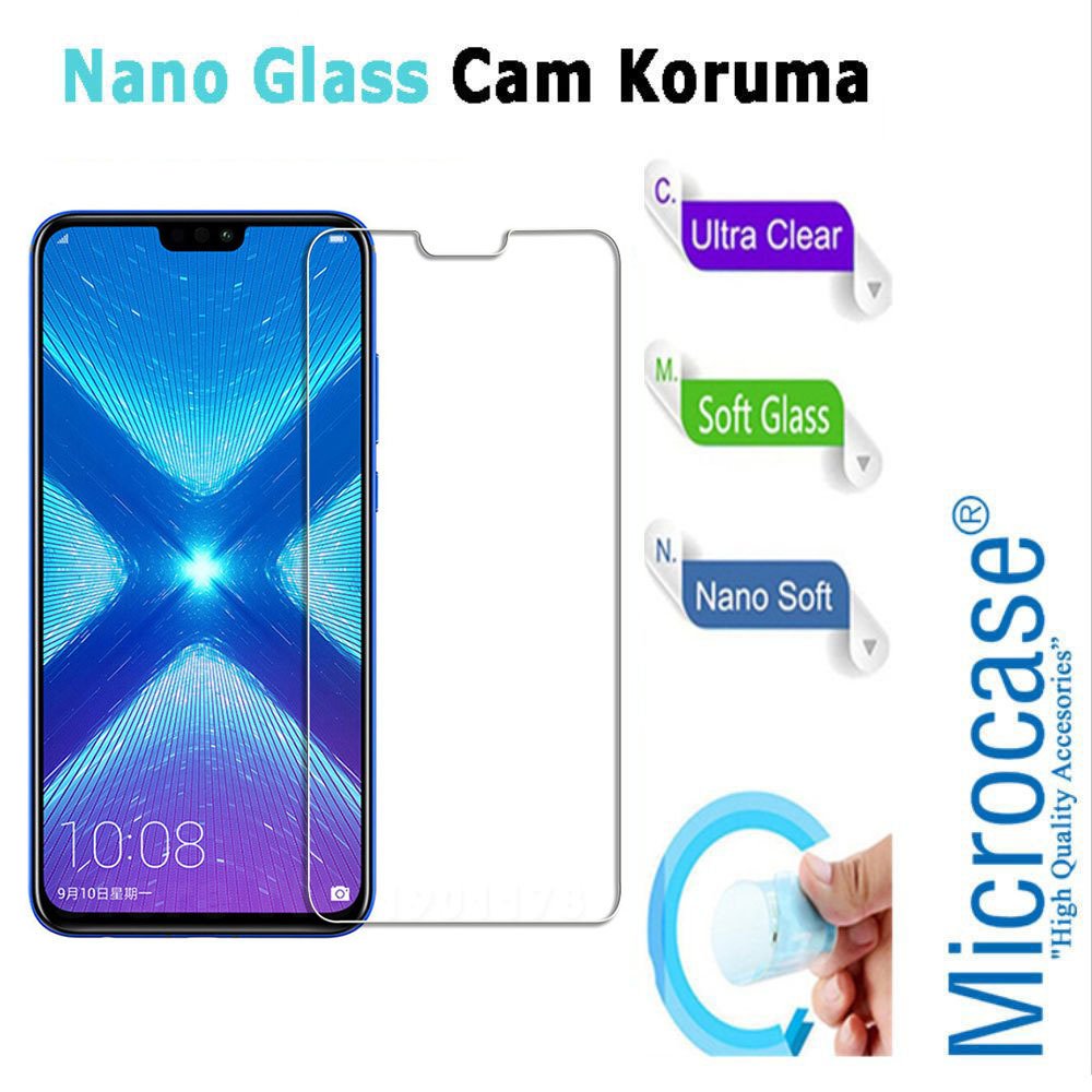 Microcase Huawei Honor 8X Nano Glass Cam Ekran Koruma Filmi
