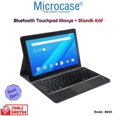 Microcase Lenovo Tab 4 10 Bluetooth Touchpad Klavye + Standlı Kılıf - BKK5