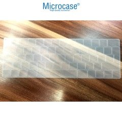 Microcase Macbook Pro 13 2020 A2251 - A2289 Silikon Klavye Koruması EU Türkçe Şeffaf