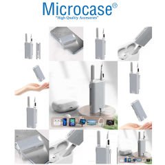 Microcase Çok Fonksiyonlu Su Püskürtmeli Airpods ve Telefon Temizleme Seti 5in1 Temizlik Kiti AL4851