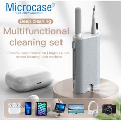 Microcase Çok Fonksiyonlu Su Püskürtmeli Airpods ve Telefon Temizleme Seti 5in1 Temizlik Kiti AL4851