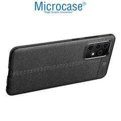 Microcase Samsung Galaxy A52S Leather Silikon Kılıf - Siyah