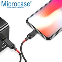 Microcase Type-C to Apple Lightning DataŞarj ve VeriAktarım Kablo