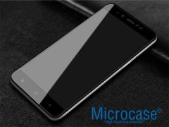 Redmi Note 5A Prime Tam Kaplayan Çerçeveli Tempered Koruma-SİYAH