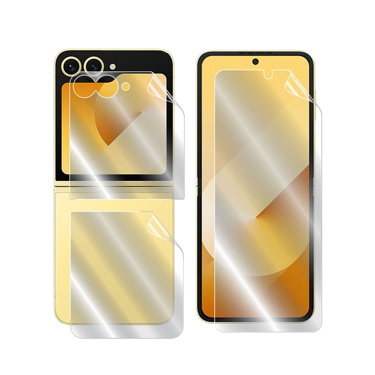 Microcase Samsung Galaxy Z Flip 6 Hydrogel Esnek Ön Arka Koruma Filmi - AL3426