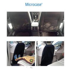 Microcase Oto Koltuk Arkası Koruyucu Kılıf 2li Yıkanabilir Siyah -AL4110