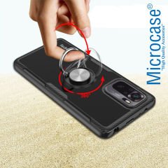 Microcase Xiaomi Redmi Note 10 - Redmi Note 10S Venice Serisi Yüzük Standlı Kılıf