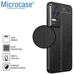 Microcase Xiaomi Redmi K40S Leather Tpu Silikon Kılıf - Siyah