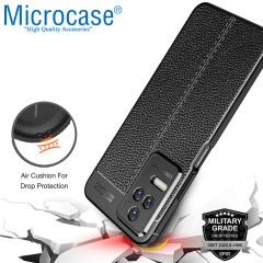 Microcase Xiaomi Redmi K40S Leather Tpu Silikon Kılıf - Siyah