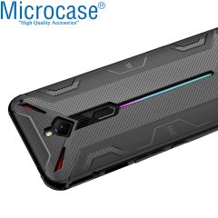 Microcase ZTE Nubia Red Magic 3 - 3S Gamepad Tutucu Silikon Kılıf - Siyah
