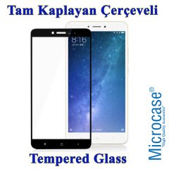 Mi Max 2 Tam Kaplayan Çerçeveli Tempered Ekran Koruyucu-SİYAH