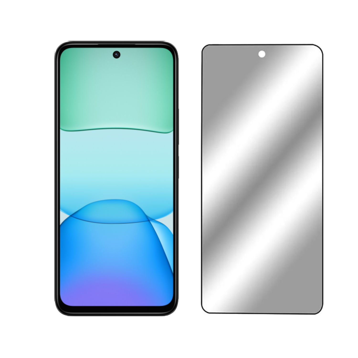 Microcase Xiaomi Redmi 13 Tam Kaplayan Çerçeveli Tempered Ekran Koruyucu -AL3276