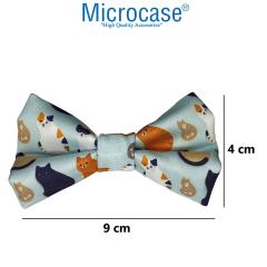 Microcase Kedi Köpek Papyon Lastik Kayışlı Plastik Klipsli Tasma - Kedi Baskılı AL2799