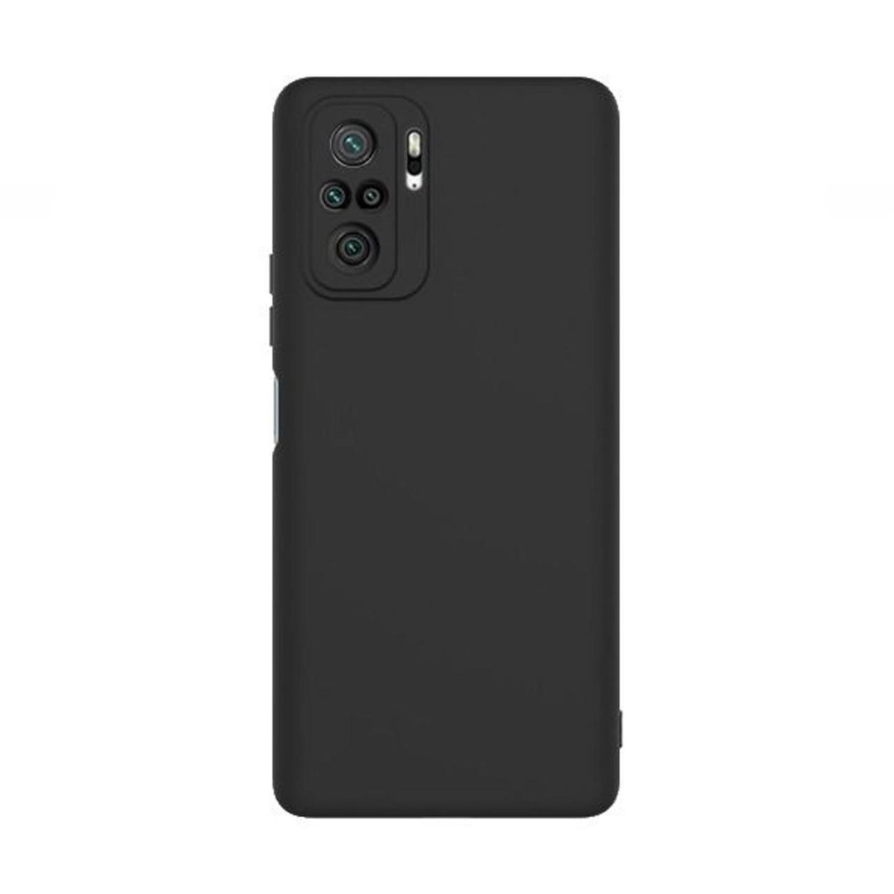 Microcase Xiaomi Redmi Note 10S Premium Matte Silikon Kılıf - Siyah