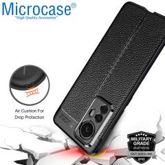 Microcase Xiaomi 12S Pro Leather Tpu Silikon Kılıf - Siyah