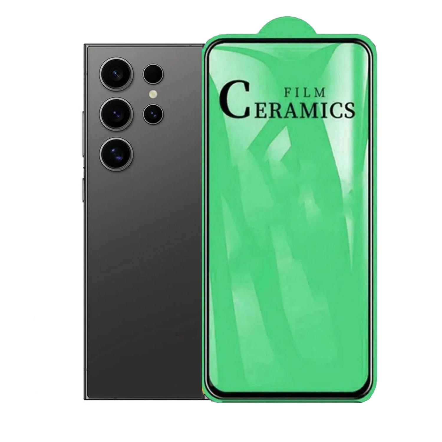 Microcase Samsung Galaxy S24 Ultra Uyumlu Tam Kaplayan Esnek Ceramic Nano Ekran Koruma-AL3274