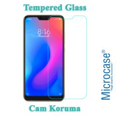 Microcase Xiaomi Mi 8 Lite Tempered Glass Cam Ekran Koruyucu