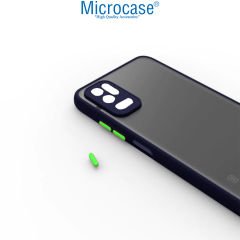 Microcase Xiaomi Redmi Note 11 SE London Serisi Darbeye Dayanıklı Kılıf - Buzlu Mavi