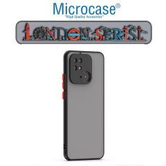Microcase Xiaomi Poco C40 London Serisi Darbeye Dayanıklı Kılıf - Buzlu Siyah