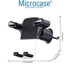 Microcase Izgaralıktan Araç İçi 360 Derece Döner Telefon Tutucu - AL3992
