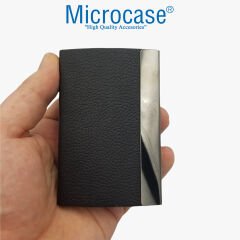 Microcase Suni Deri Metal Kredi Kartlık - Kartvizitlik - AL4015