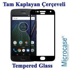 Motorola Moto G5S Plus Tam Kaplayan Çerçeveli Tempered Ekran Koru