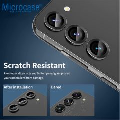 Microcase Samsung Galaxy S24 Plus  Uyumlu Kamera Camı Lens Koruyucu Halka Set -AL4239