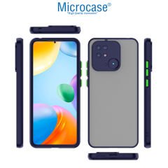Microcase Xiaomi Poco C40 London Serisi Darbeye Dayanıklı Kılıf - Buzlu Mavi