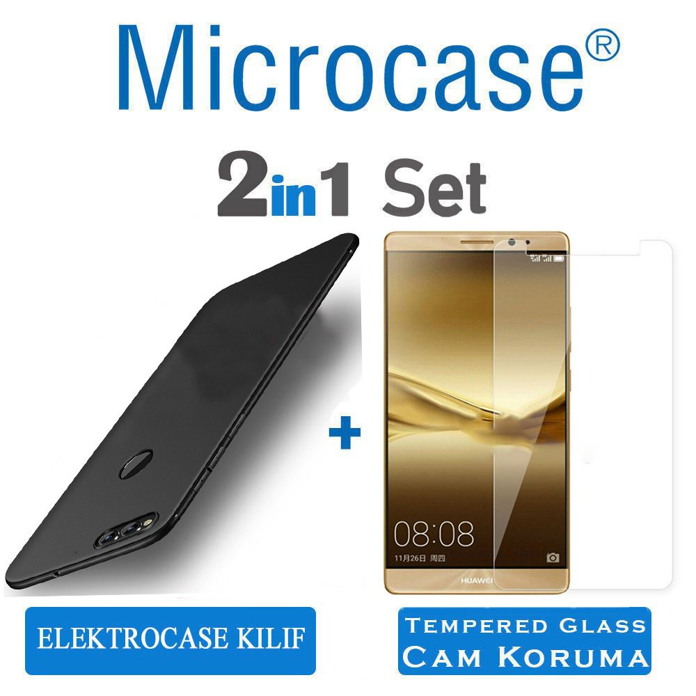 Microcase Huawei Honor 7C Elektrocase Serisi Silikon Kılıf + CAM